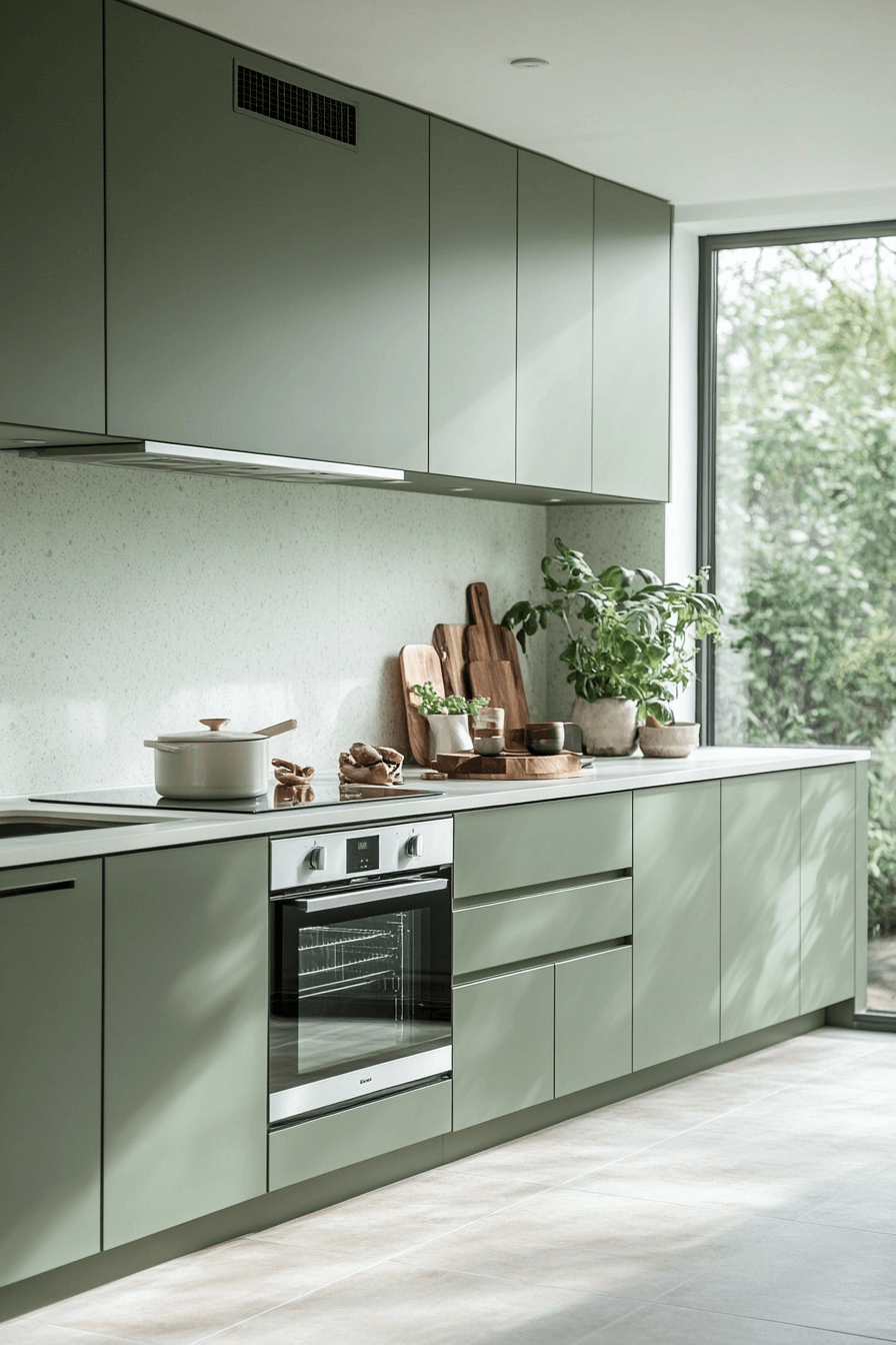 29 Clary Sage Kitchen Cabinets That Bring Fresh Style and Calm Elegance 16 clary sage kitchen cabinets