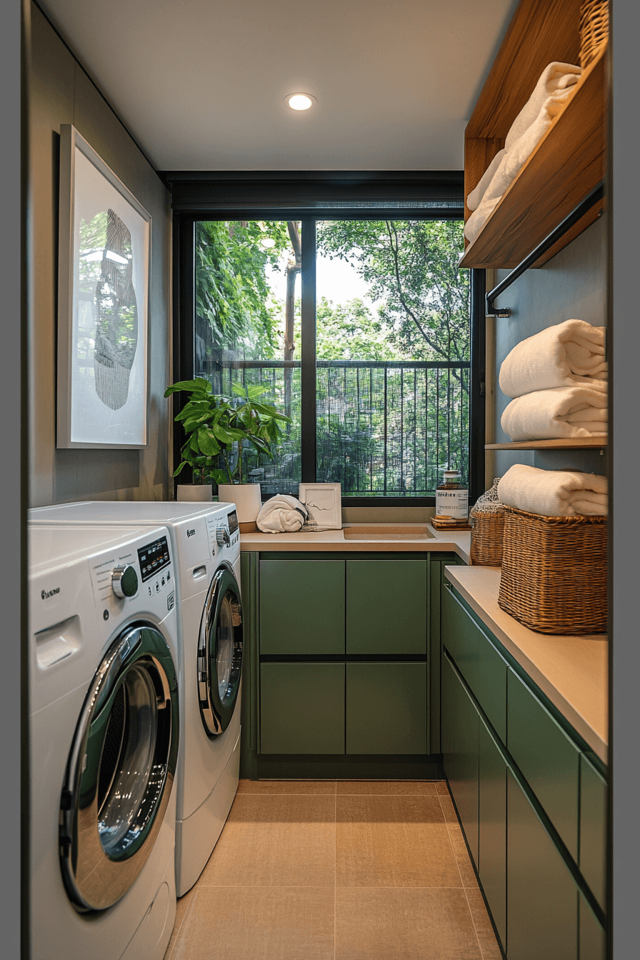 29 Green Laundry Room Designs For A Cheerful And Refreshing Space ...