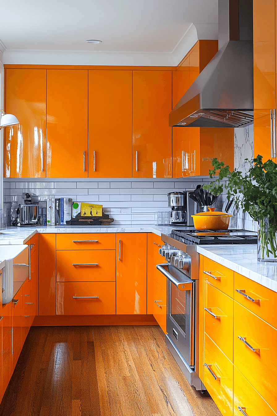 29 High Gloss Kitchen Cabinets That Shine with Style and Sophistication 16 high gloss kitchen cabinets
