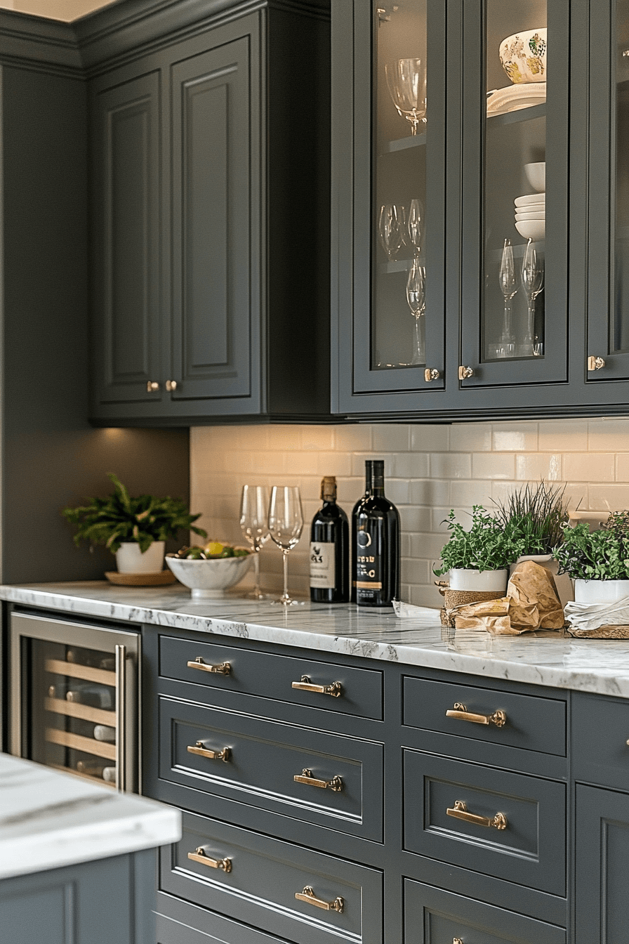 29 Charcoal Kitchen Cabinets That Bring Modern Charm and Timeless Style 17 charcoal kitchen cabinets