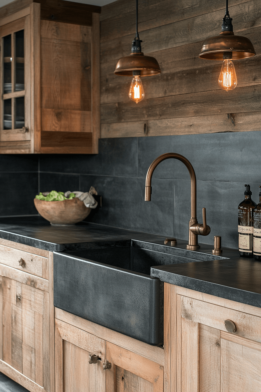 black countertops