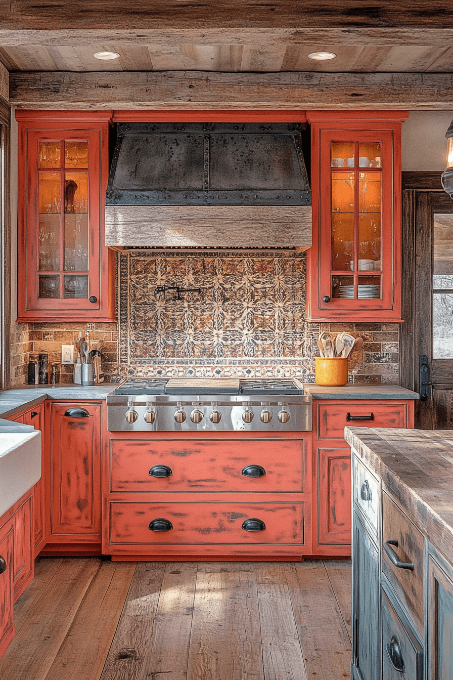 29 Terracotta Kitchen Cabinets That Warm Your Home with Rustic Charm 17 terracotta kitchen cabinets