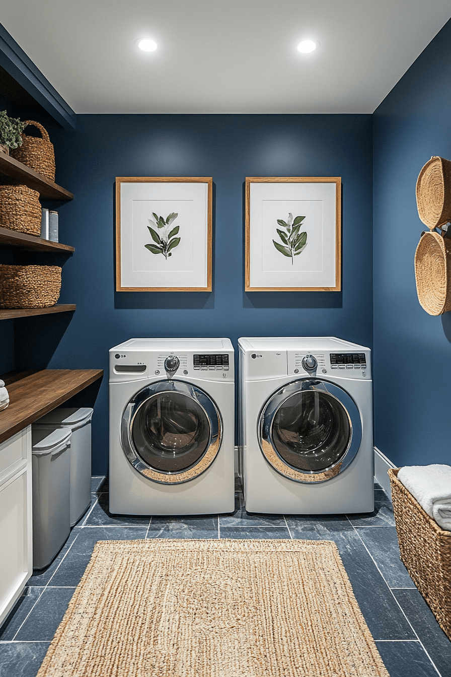 29 Blue Laundry Room Inspirations That Spark Happiness Every Wash Day ...