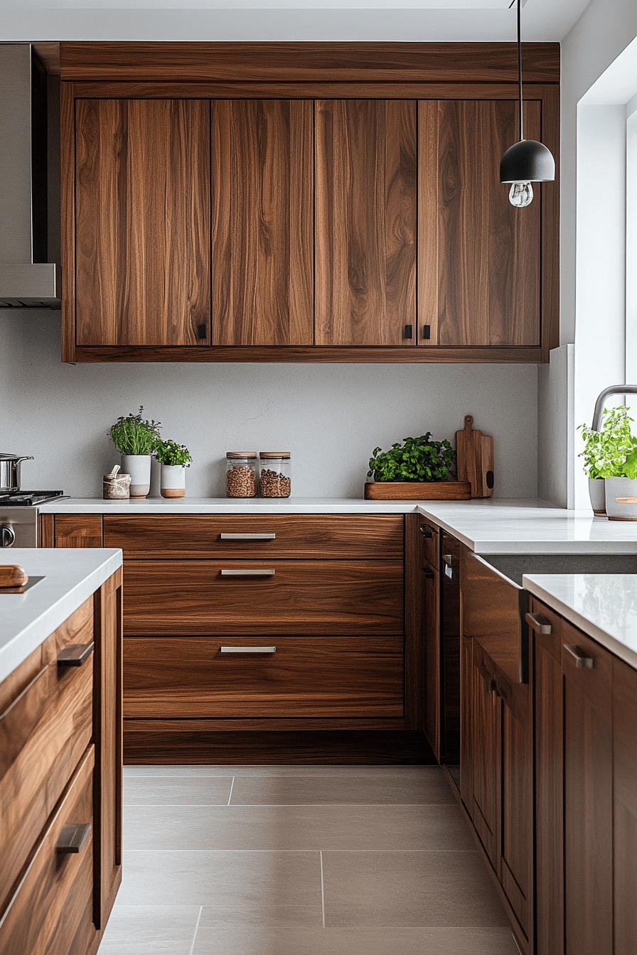 29 Dark Walnut Kitchen Cabinets That Bring Timeless Elegance and Charm 18 dark walnut kitchen cabinets