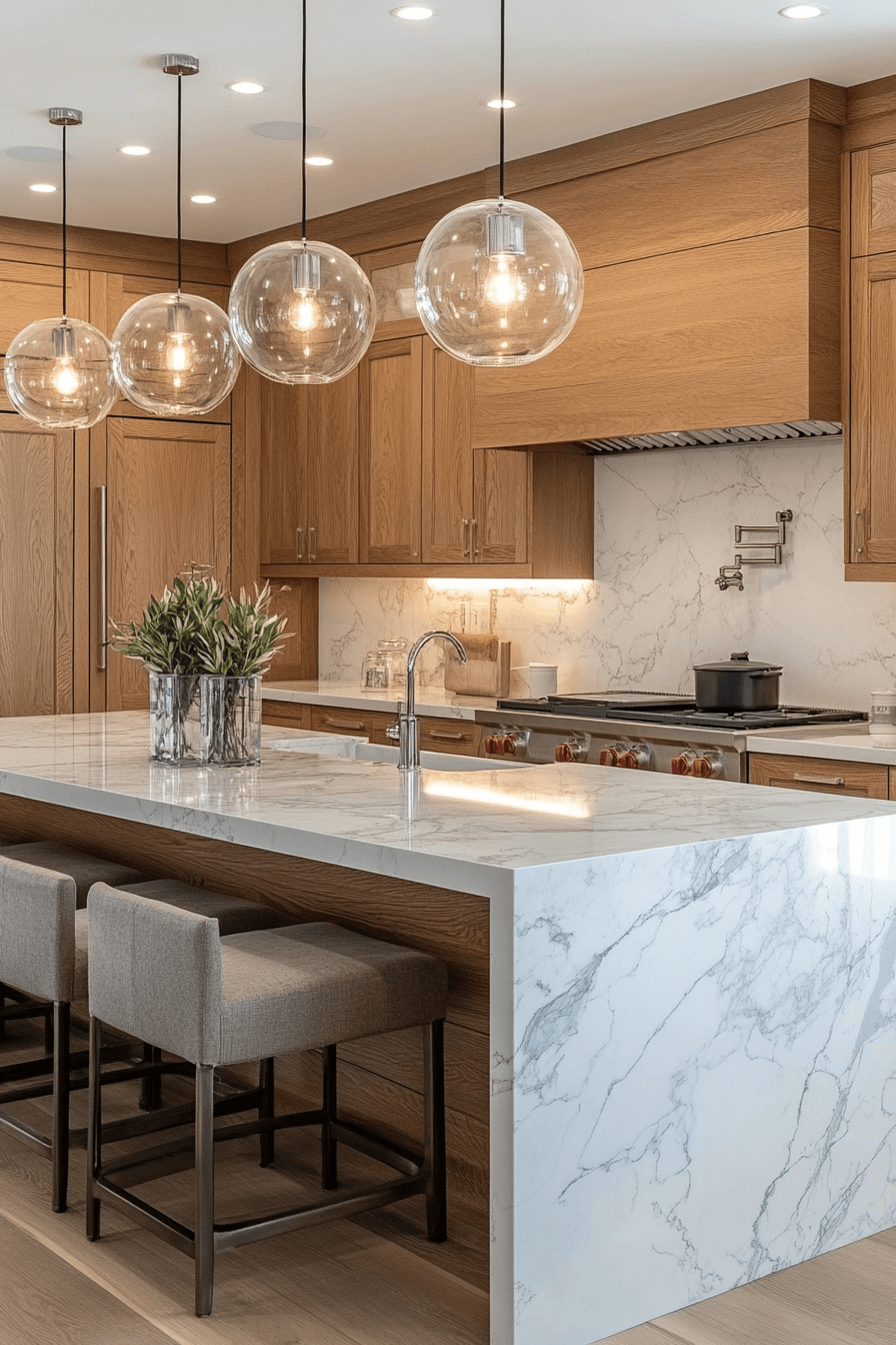 light oak kitchen cabinets