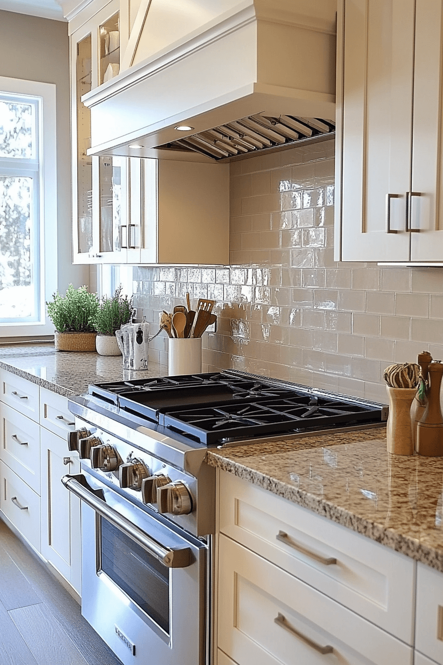 brown granite countertops