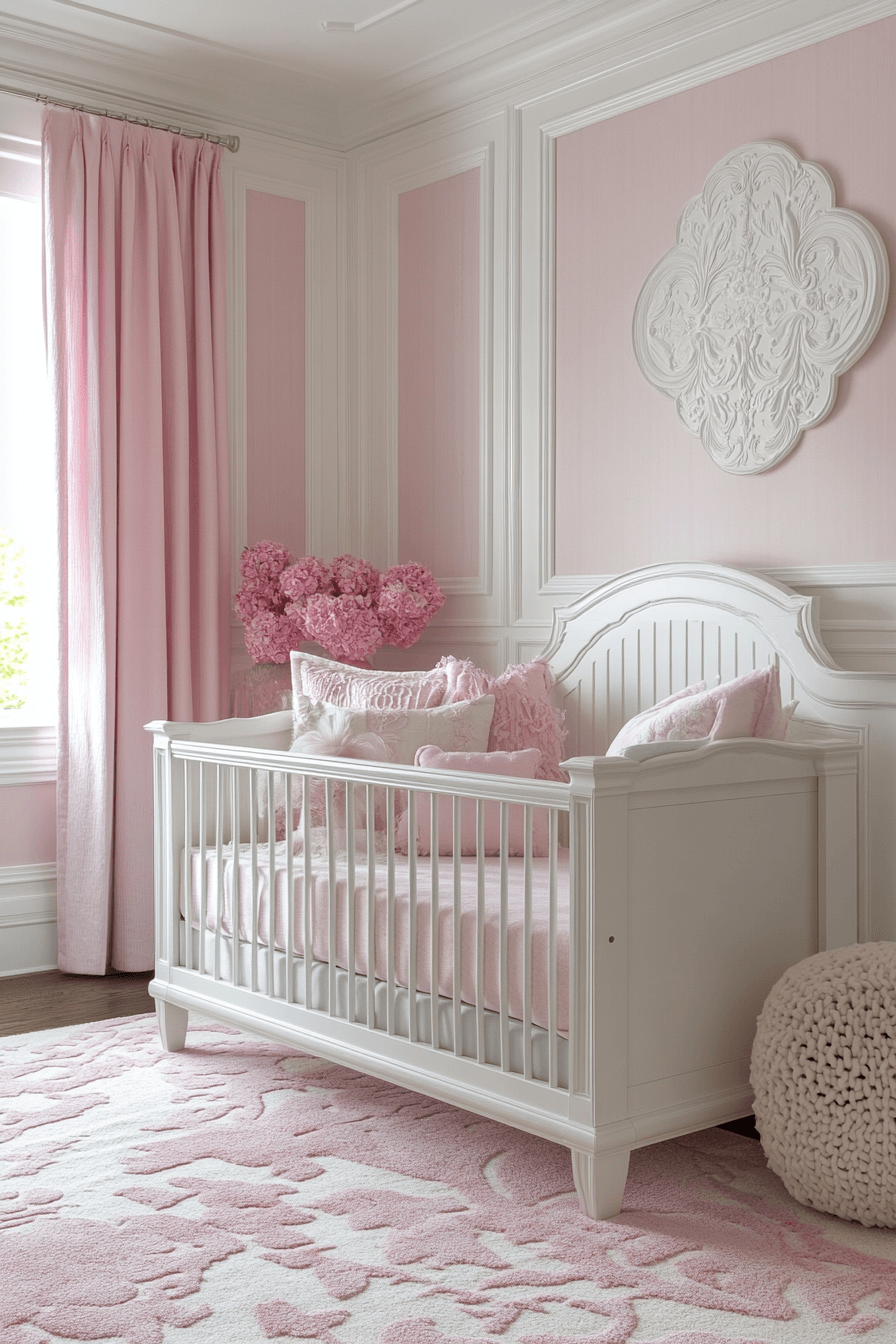pink boho nursery