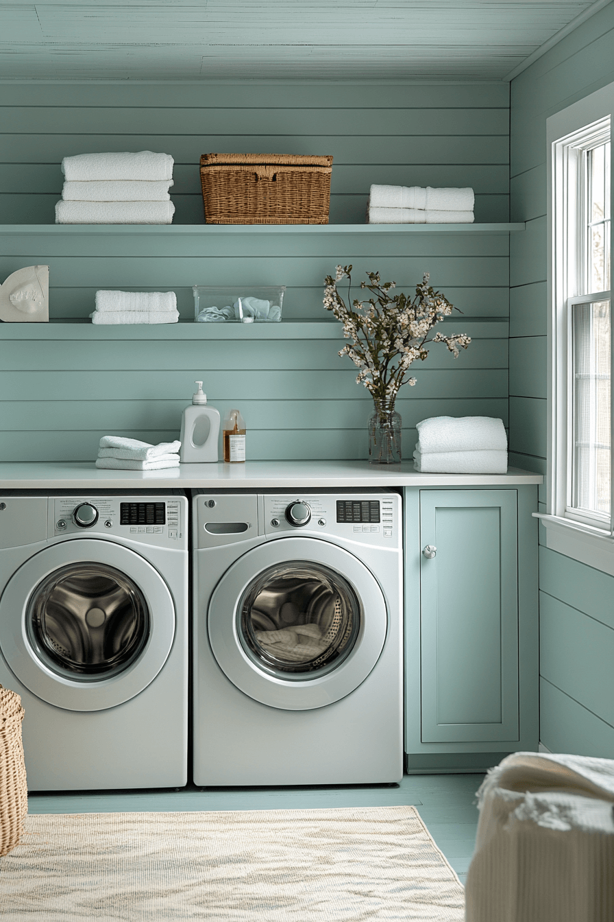 29 Blue Laundry Room Inspirations That Spark Happiness Every Wash Day ...