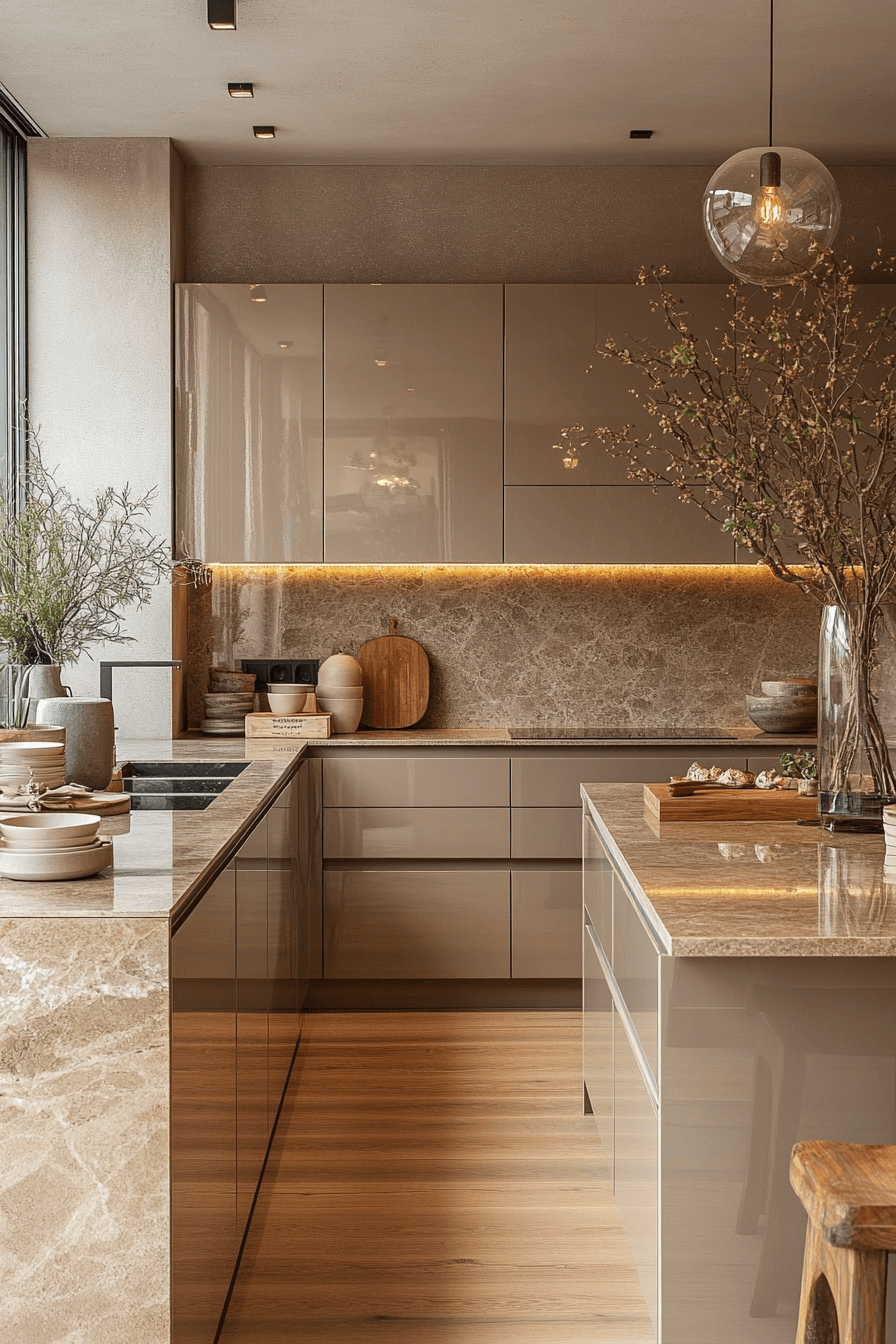 29 High Gloss Kitchen Cabinets That Shine with Style and Sophistication 19 high gloss kitchen cabinets