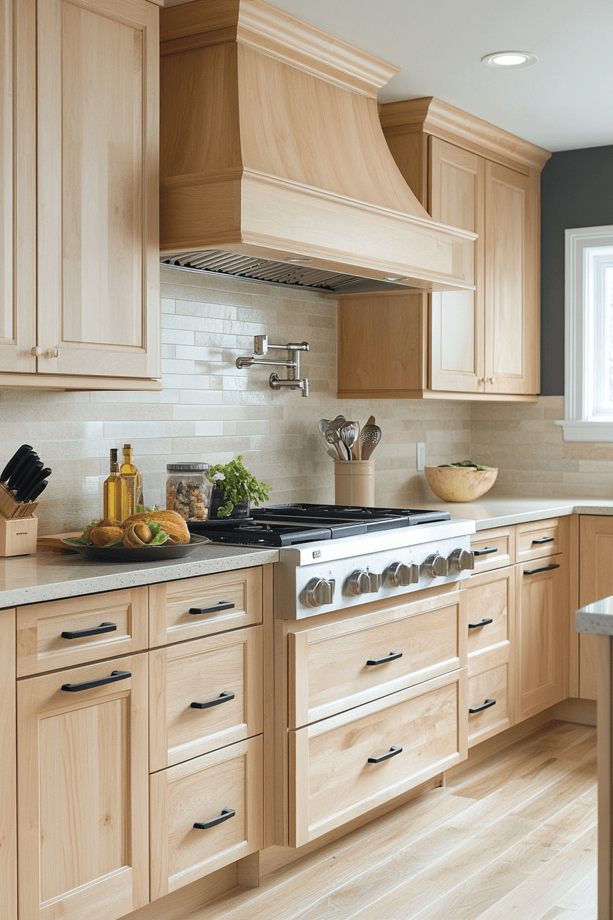 29 Natural Maple Kitchen Cabinets That Bring Light, Warmth, and Timeless Style 19 natural maple kitchen cabinets