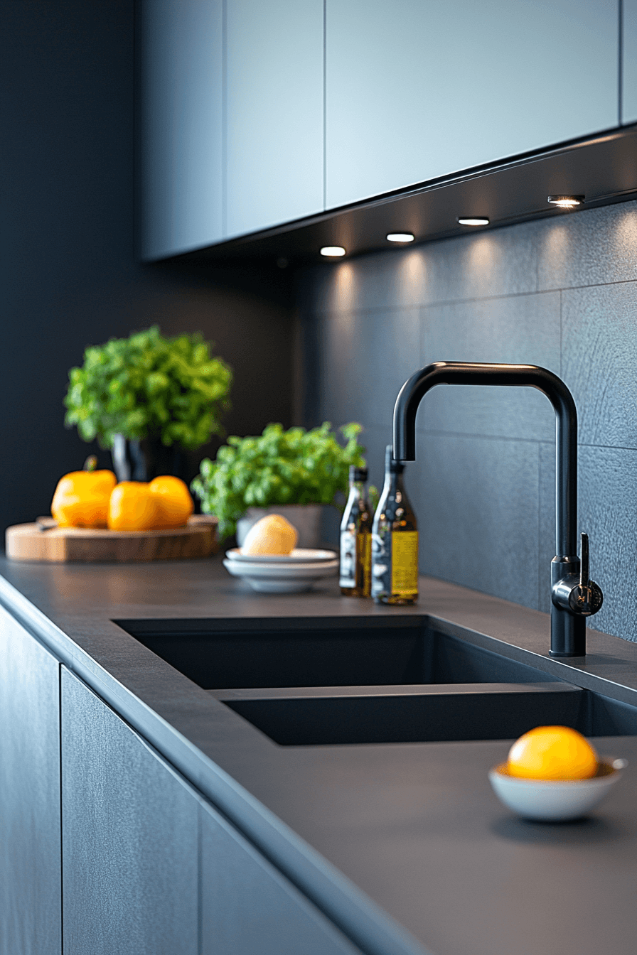 29 Blue Grey Kitchen Cabinets That Bring Cool Elegance and Everyday Comfort 19 blue grey kitchen cabinets