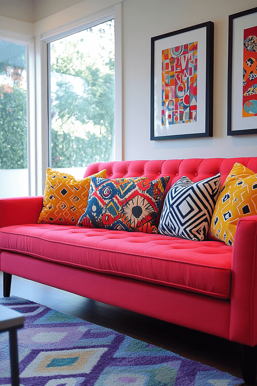 29 Red Couch Living Rooms That Bring Bold Style and Cozy Warmth 19 red couch living room