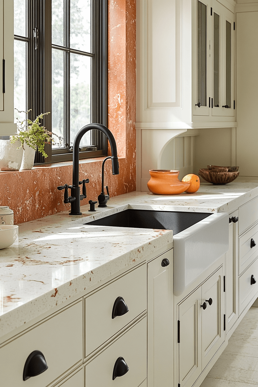 stone backsplash kitchen