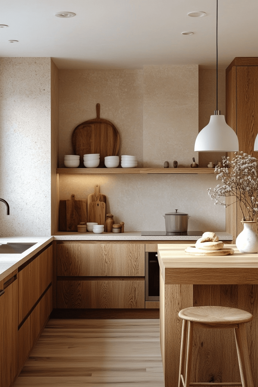 light oak kitchen cabinets