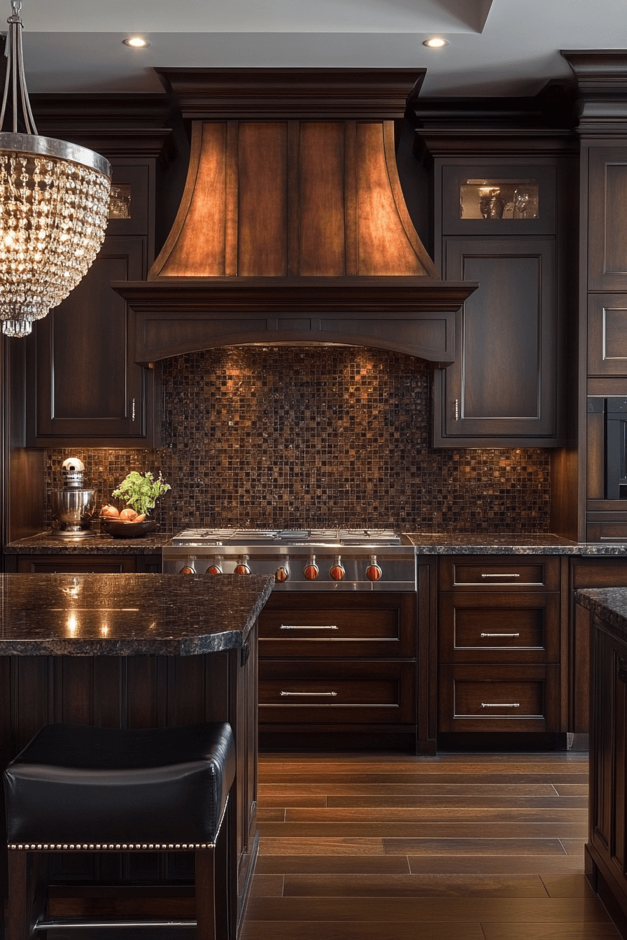 29 Dark Stained Kitchen Cabinets That Add Depth, Beauty, and Timeless Charm 2 dark stained kitchen cabinets