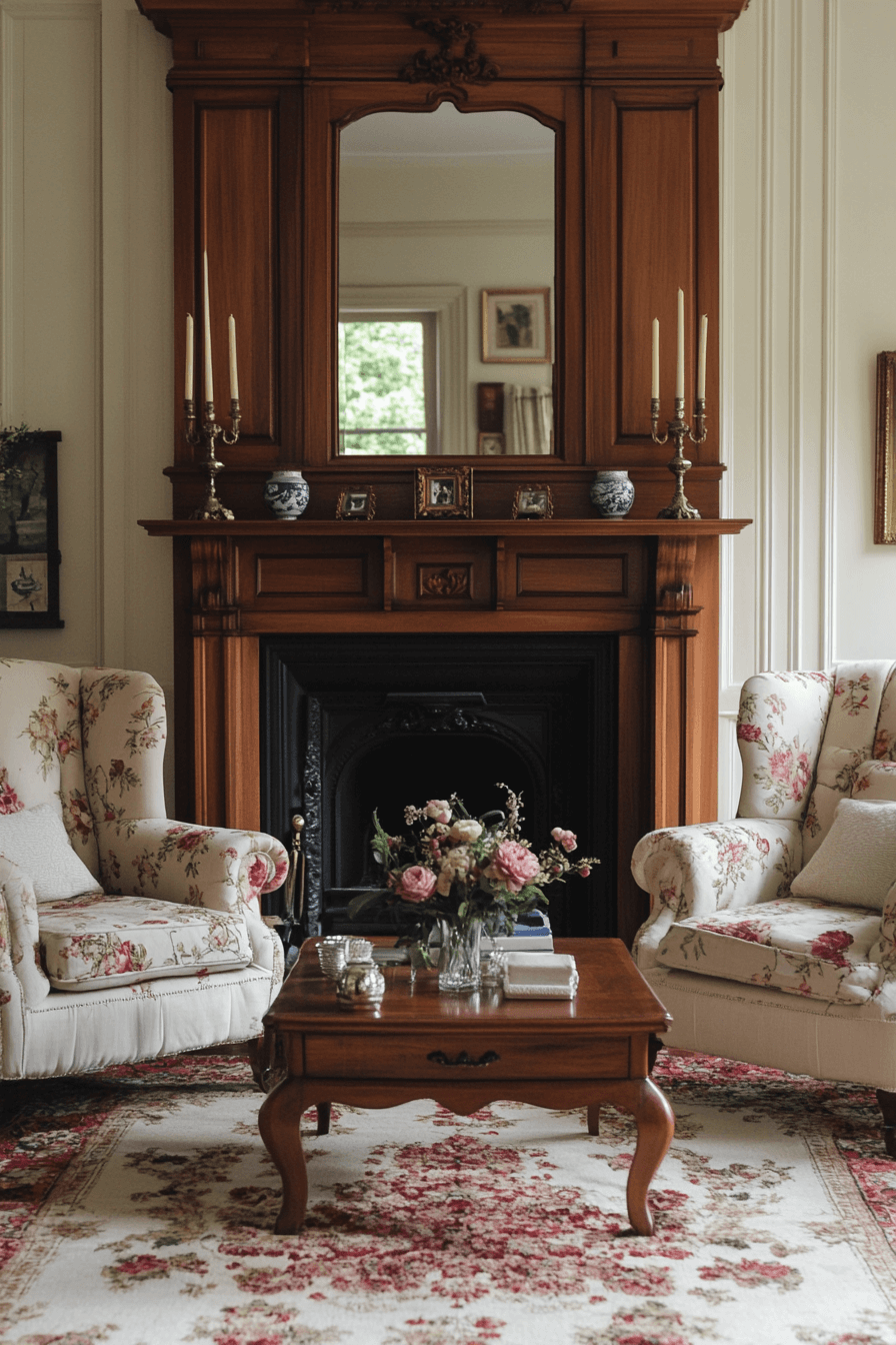 29 Granny Chic Living Rooms That Overflow with Charm and Cozy Style 2 granny chic living room