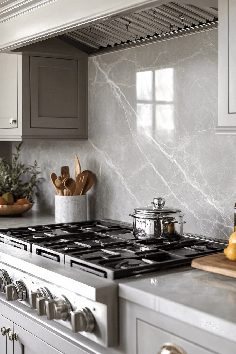 stone backsplash kitchen