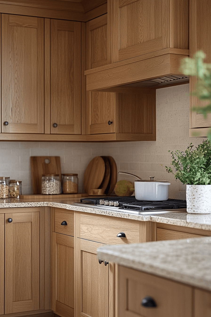 light oak kitchen cabinets