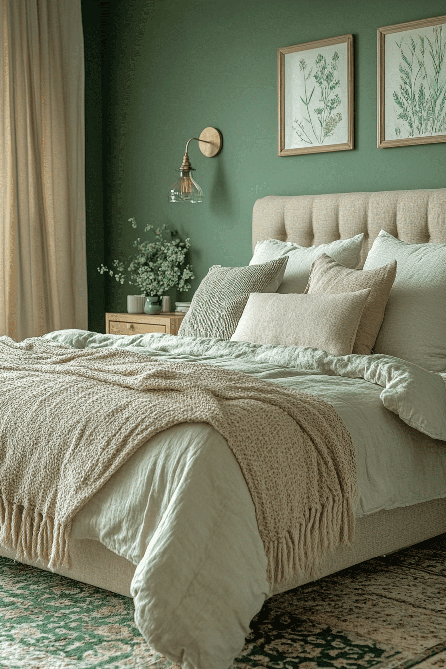 Beige And Green Bedroom Ideas
