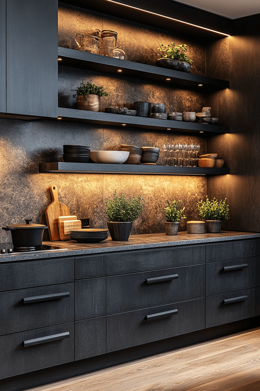 29 Charcoal Kitchen Cabinets That Bring Modern Charm and Timeless Style 2 charcoal kitchen cabinets