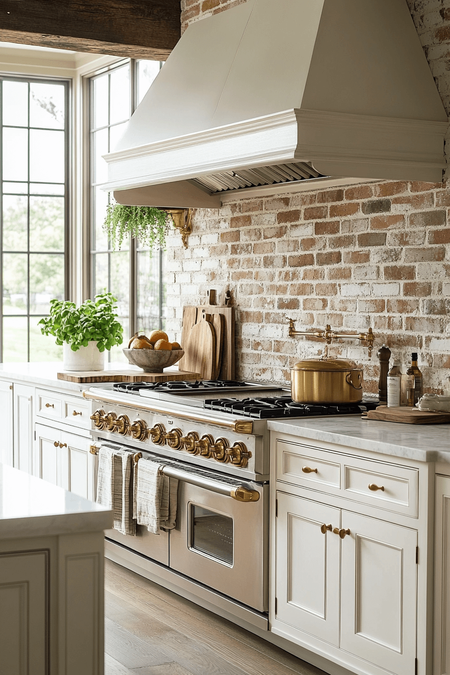 rustic kitchen backsplash