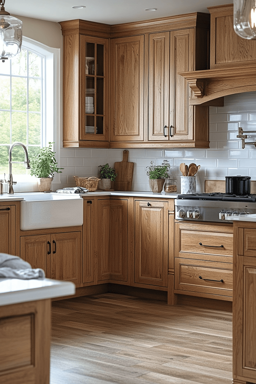 light oak kitchen cabinets