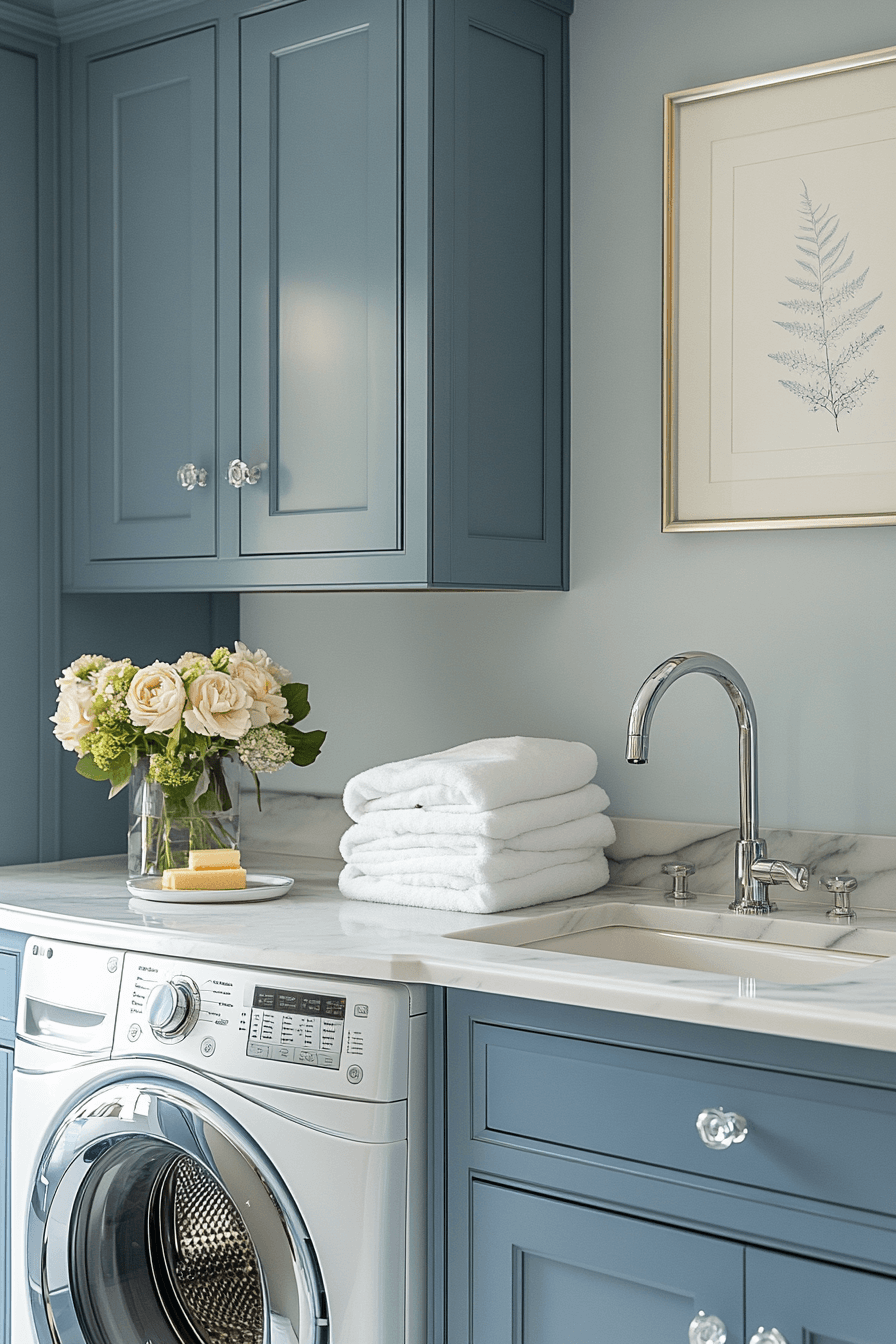 29 Blue Laundry Room Inspirations That Spark Happiness Every Wash Day ...