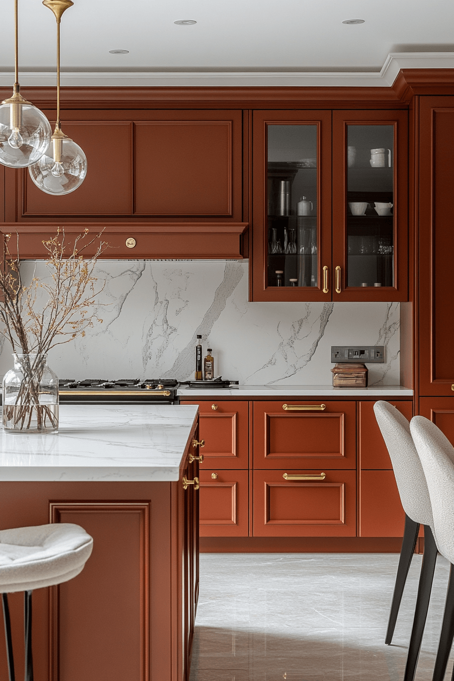 29 Terracotta Kitchen Cabinets That Warm Your Home with Rustic Charm 20 terracotta kitchen cabinets