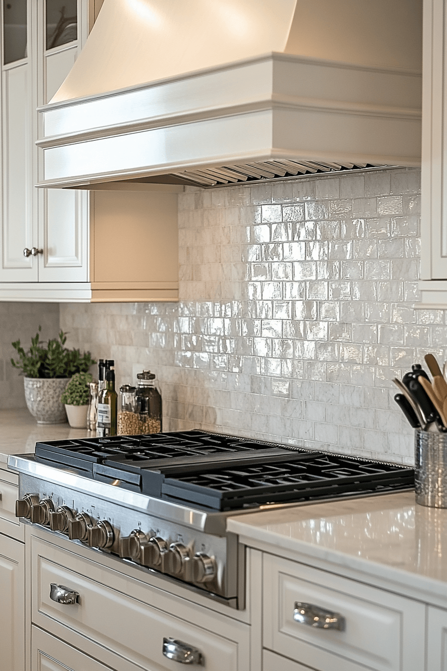 white backsplash kitchen