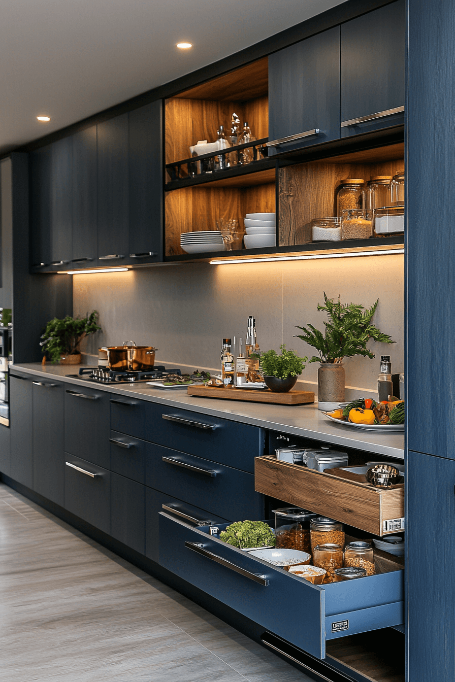 29 Blue Grey Kitchen Cabinets That Bring Cool Elegance and Everyday Comfort 20 blue grey kitchen cabinets