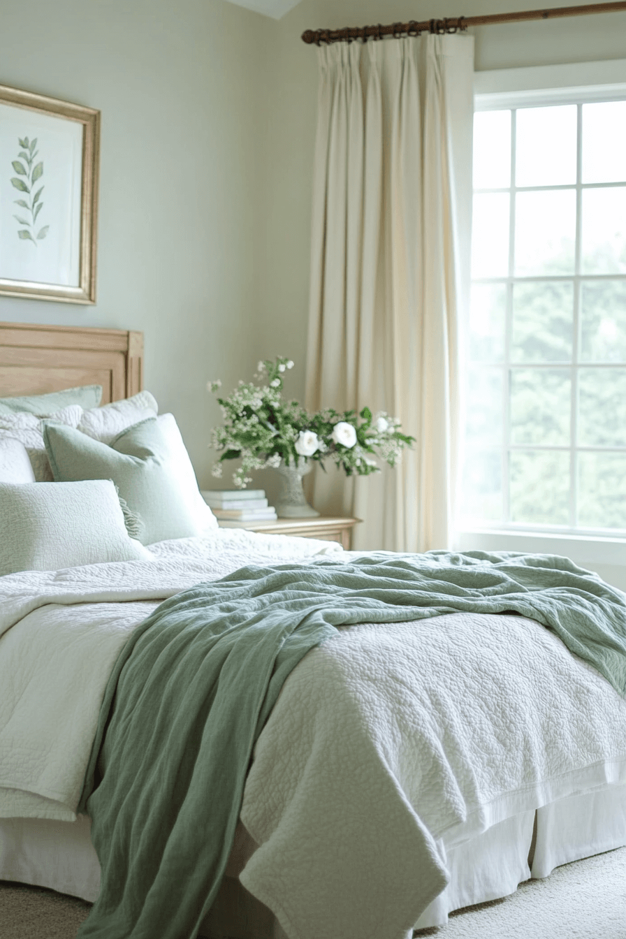 Beige And Green Bedroom Ideas