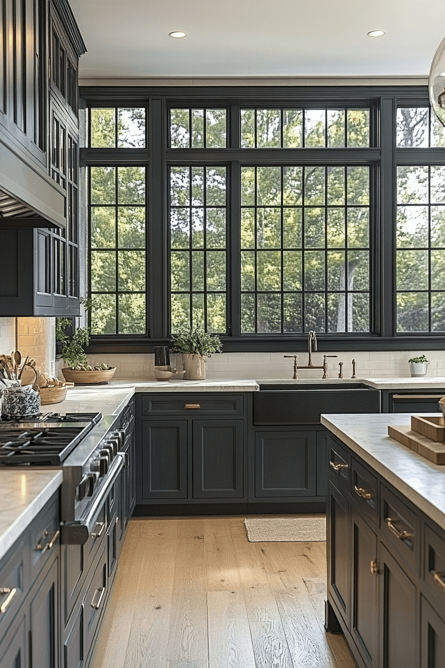 29 Charcoal Kitchen Cabinets That Bring Modern Charm and Timeless Style 21 charcoal kitchen cabinets
