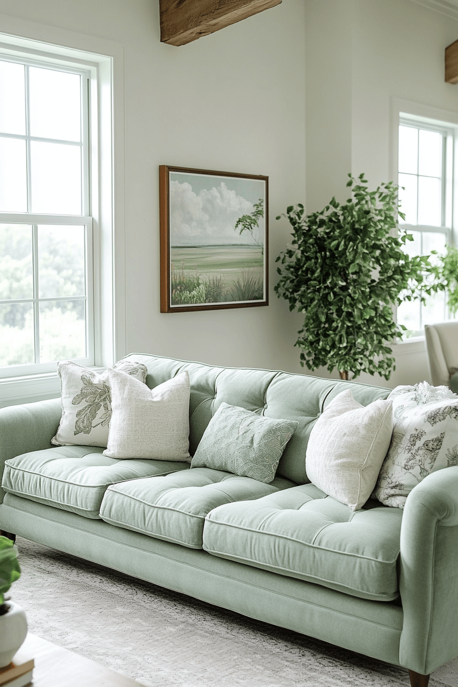 29 Green Couch Living Room Ideas That Bring Fresh Energy and Timeless Style 21 green couch living room ideas