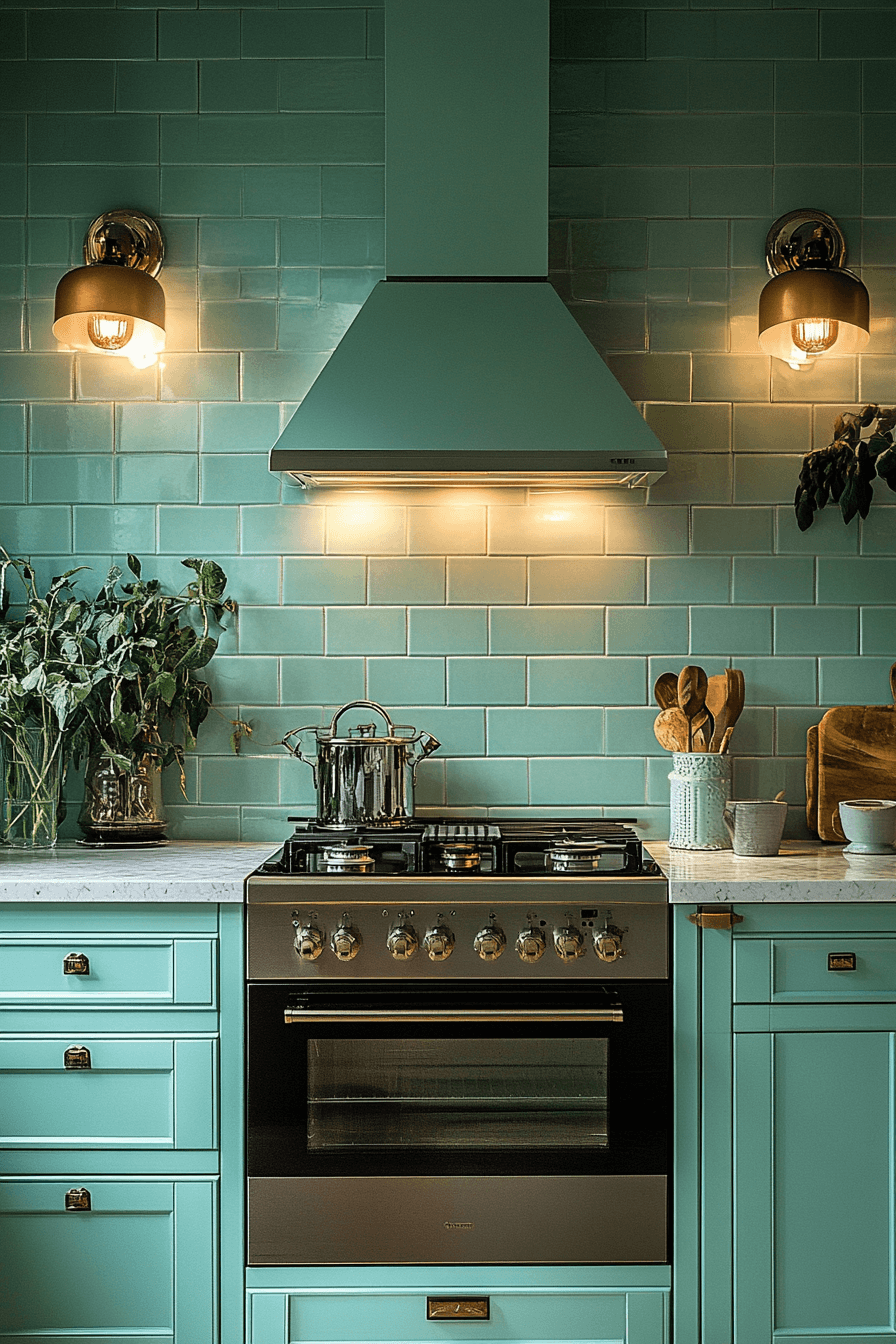 29 Mint Green Kitchen Cabinets That Bring Fresh Charm and Cheerful Style 21 mint green kitchen cabinets