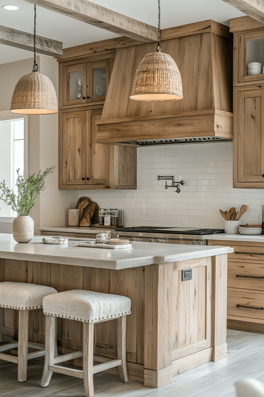 pale oak kitchen cabinets