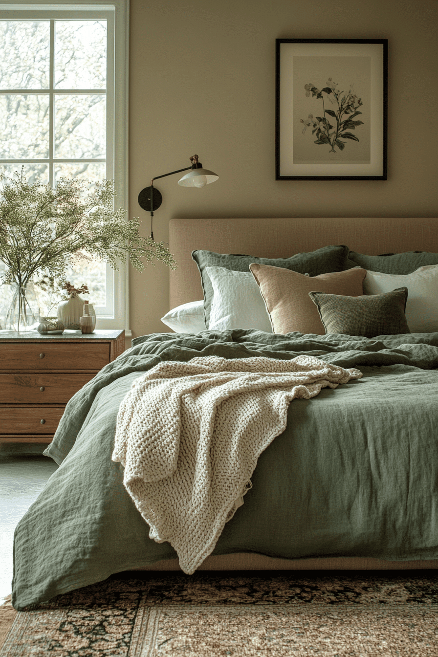 Beige And Green Bedroom Ideas