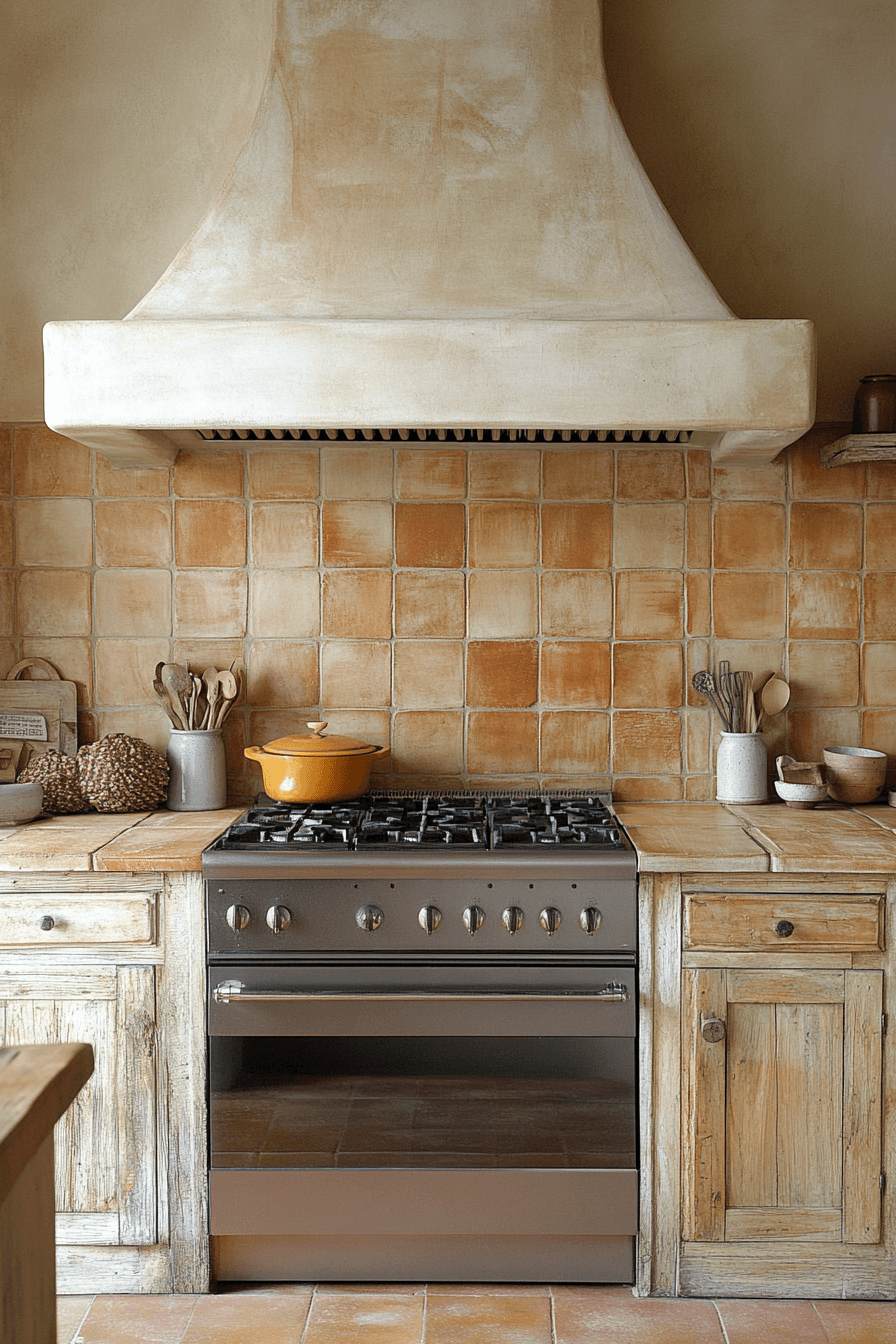 rustic kitchen backsplash