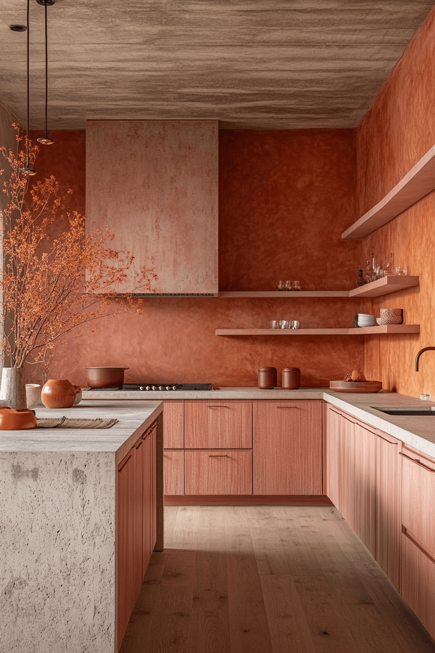 29 Terracotta Kitchen Cabinets That Warm Your Home with Rustic Charm 21 terracotta kitchen cabinets