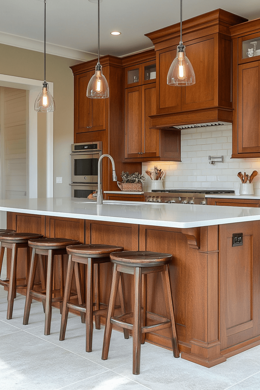cherry wood kitchen cabinets
