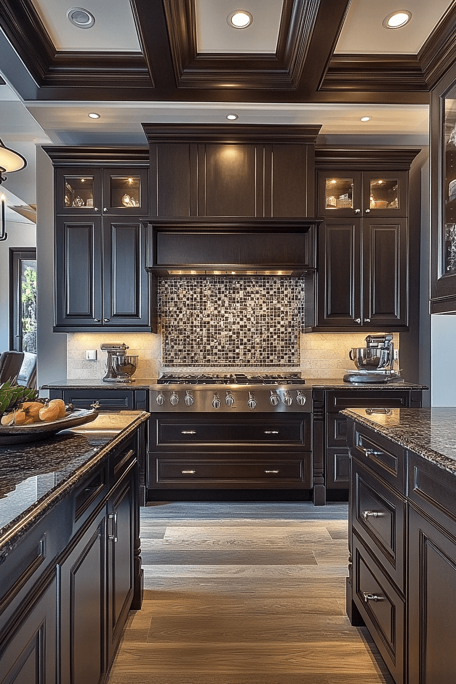 29 Dark Stained Kitchen Cabinets That Add Depth, Beauty, and Timeless Charm 22 dark stained kitchen cabinets