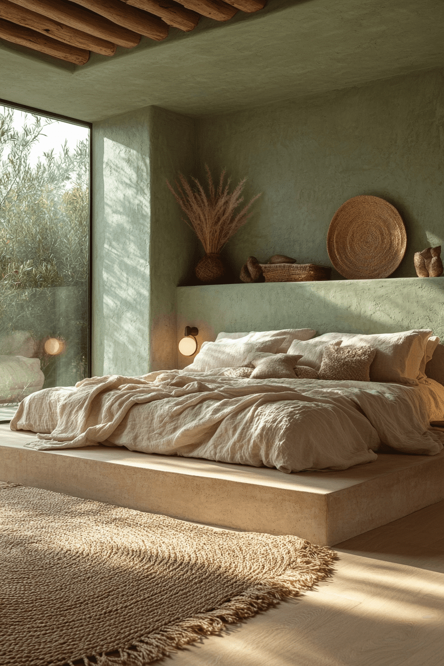 Beige And Green Bedroom Ideas