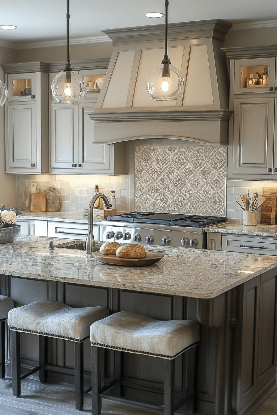 dark taupe kitchen cabinets
