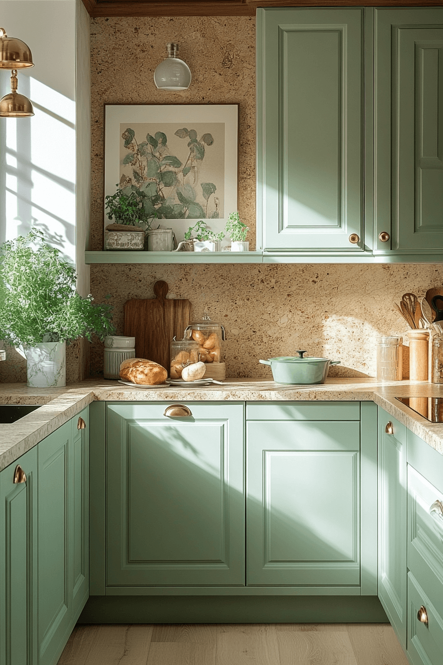 29 Mint Green Kitchen Cabinets That Bring Fresh Charm and Cheerful Style 23 mint green kitchen cabinets