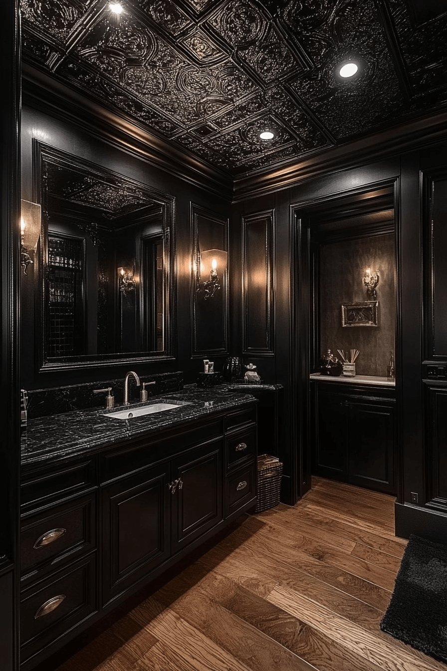 moody powder room