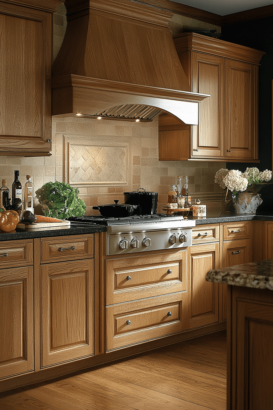 light oak kitchen cabinets