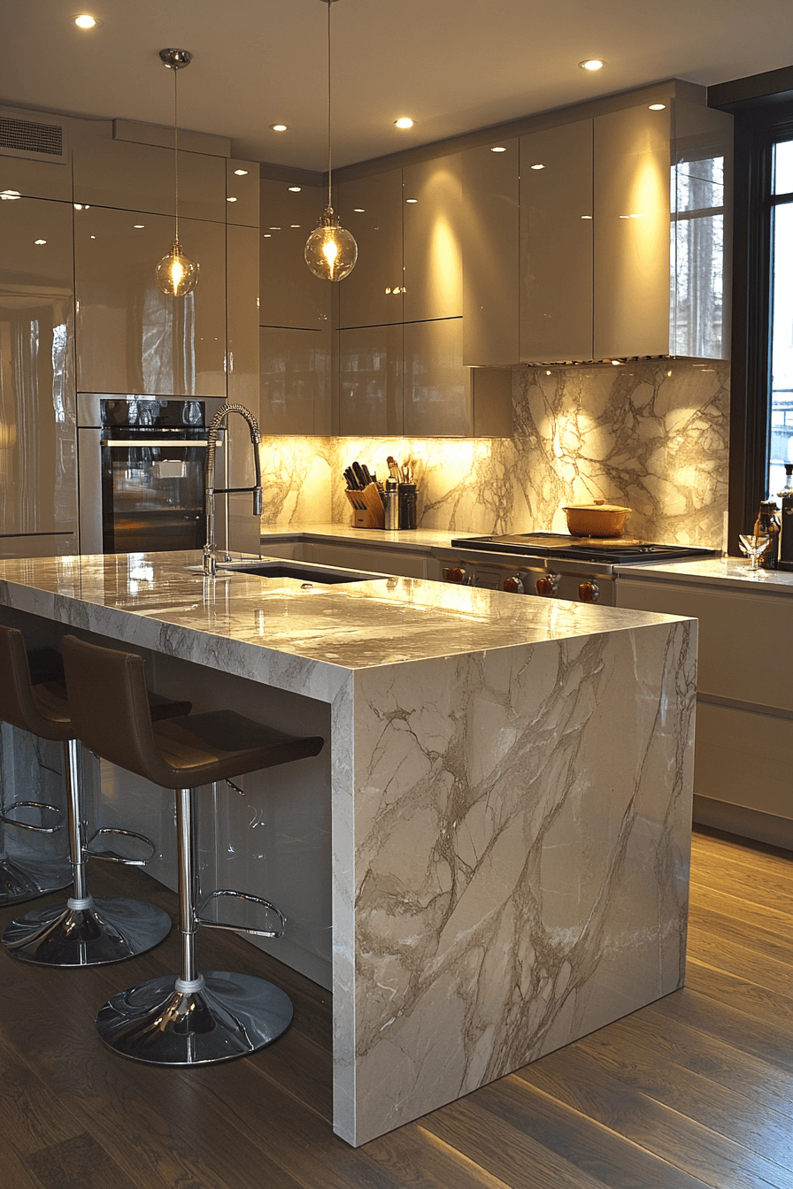 29 High Gloss Kitchen Cabinets That Shine with Style and Sophistication 23 high gloss kitchen cabinets