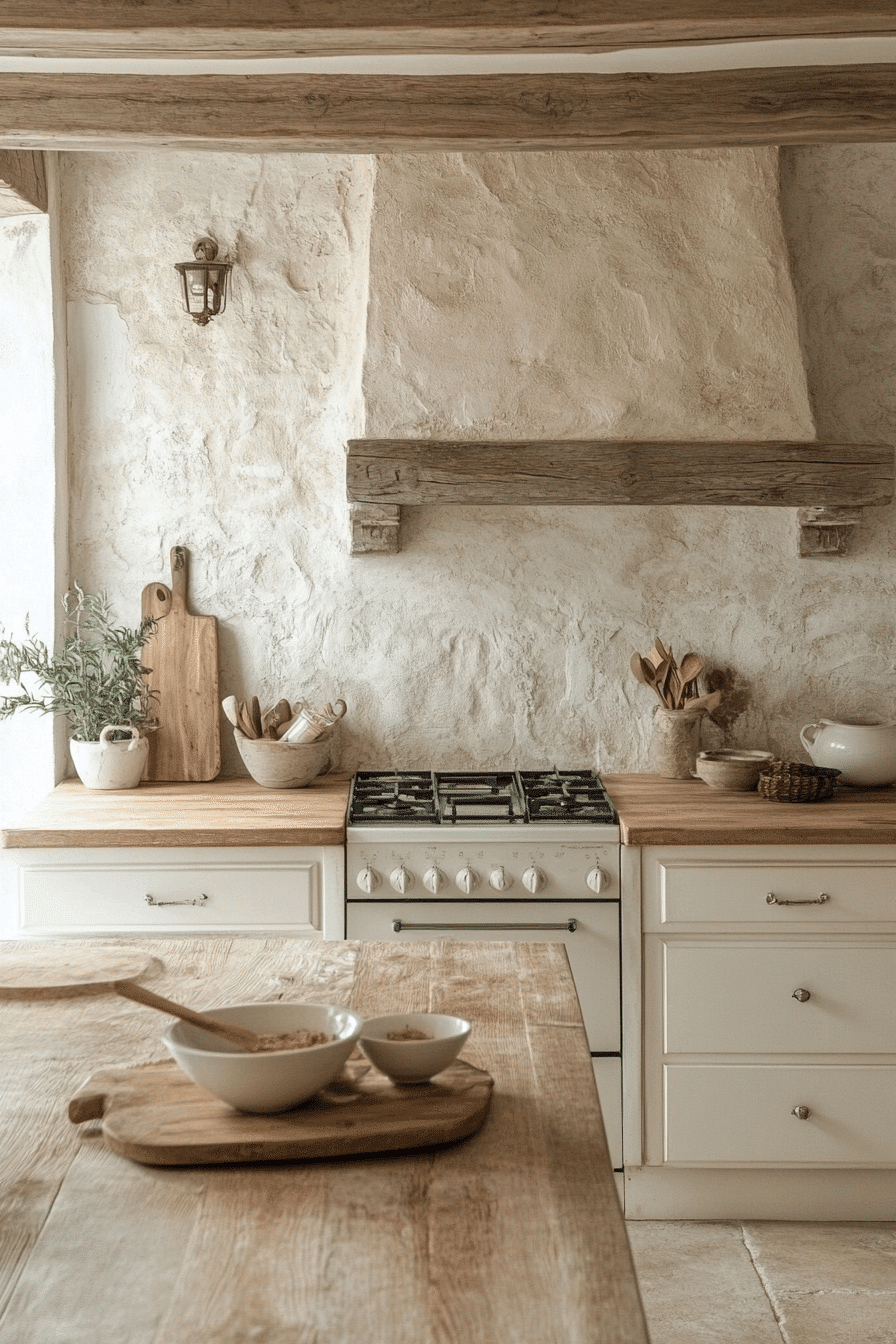 rustic kitchen backsplash