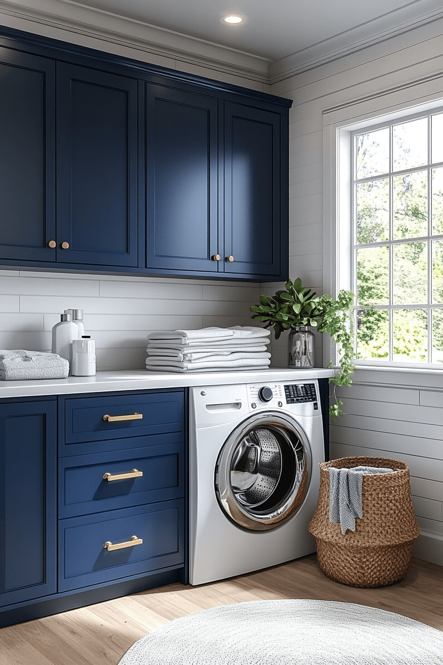 29 Blue Laundry Room Inspirations That Spark Happiness Every Wash Day ...