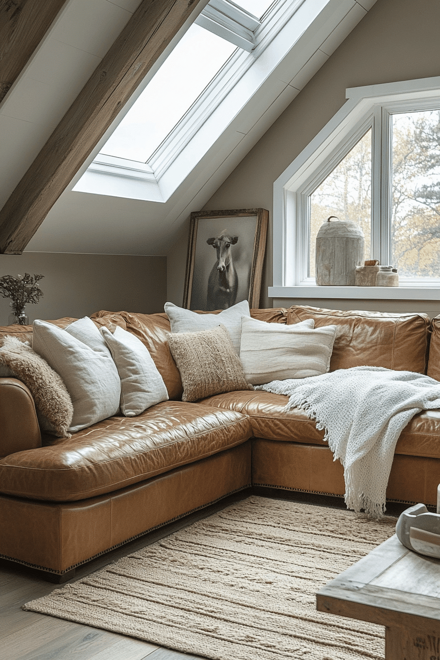 29 Cognac Couch Living Room Ideas That Bring Warm Elegance And Lasting ...