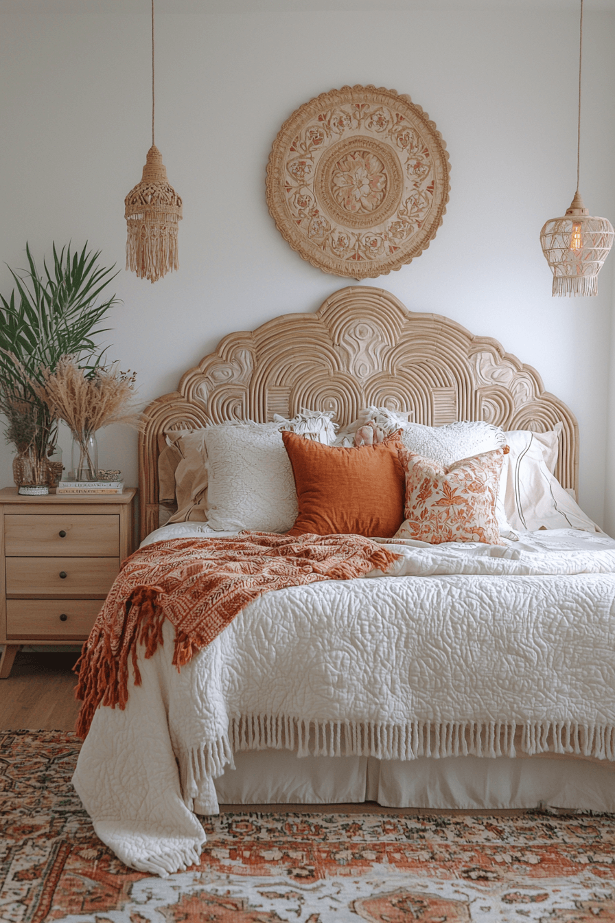 cozy boho bedroom